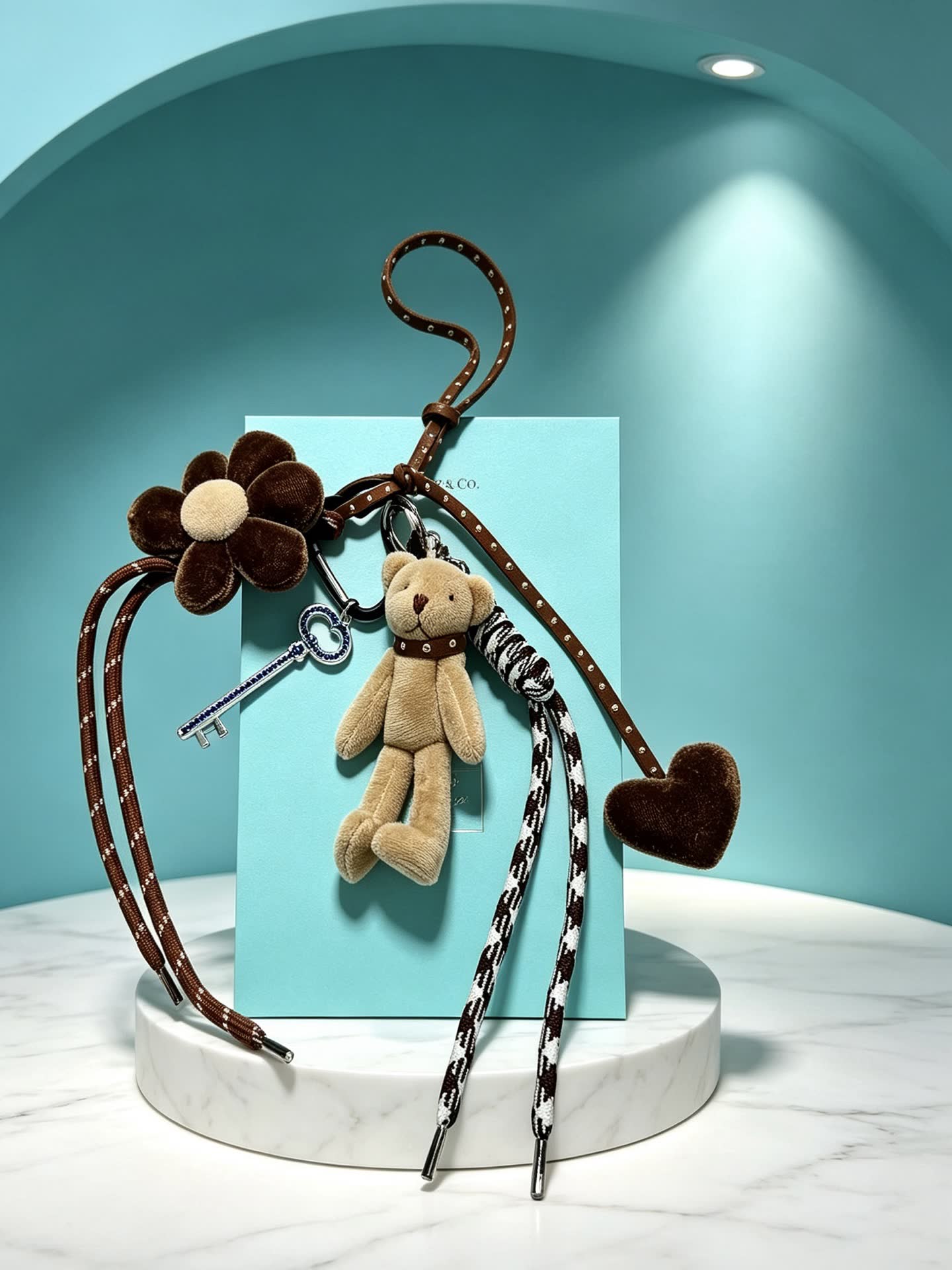 Tiffany & Co. Teddy Bear Keychain